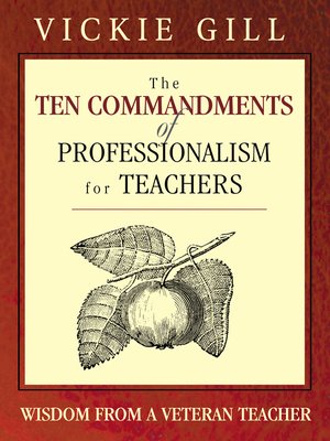 cover image of The Ten Commandments of Professionalism for Teachers